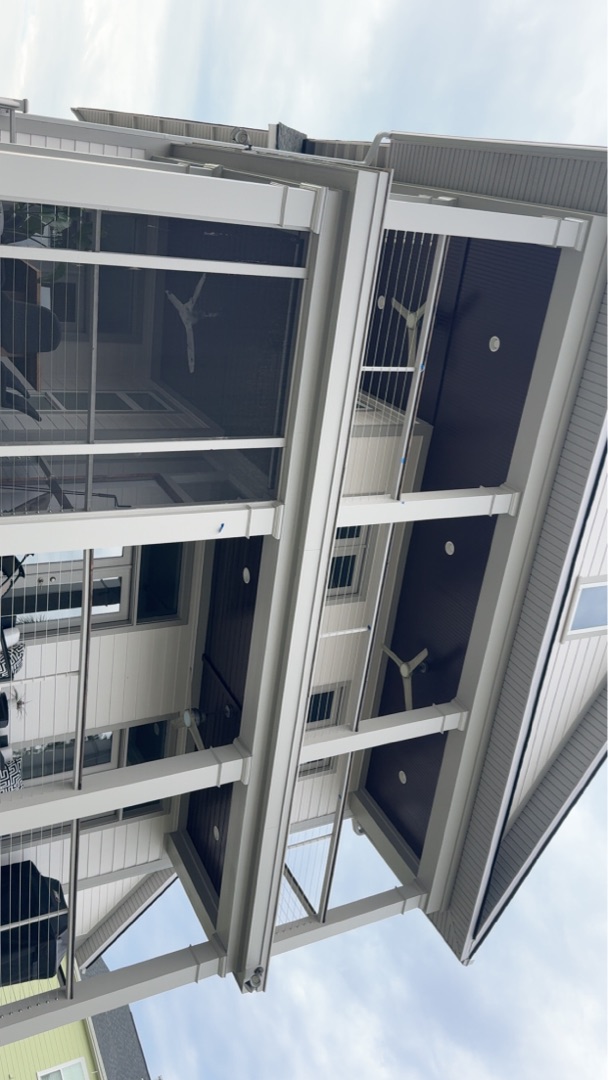 Exterior painting completed to match stain